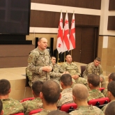 Sergeant Major of Georgian Armed Forces Sergeant Major Aluda Kopaliani at NDA